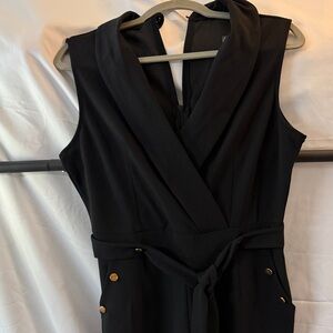 Elegant Black Sleeveless Jumpsuit